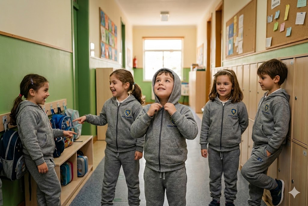 Estratégias para o agasalho escolar parar de sumir