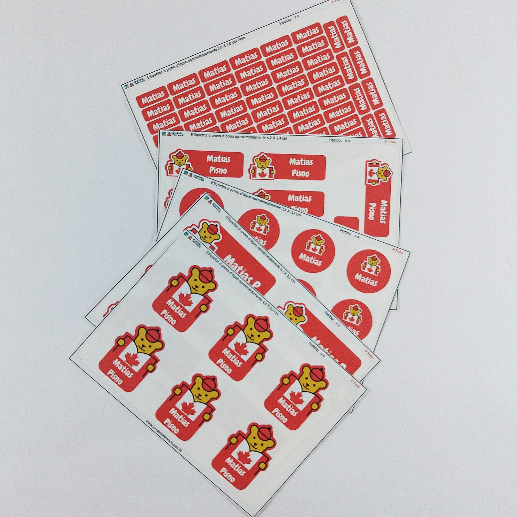 Etiquetas Kit Super Fofo - Maple Bear