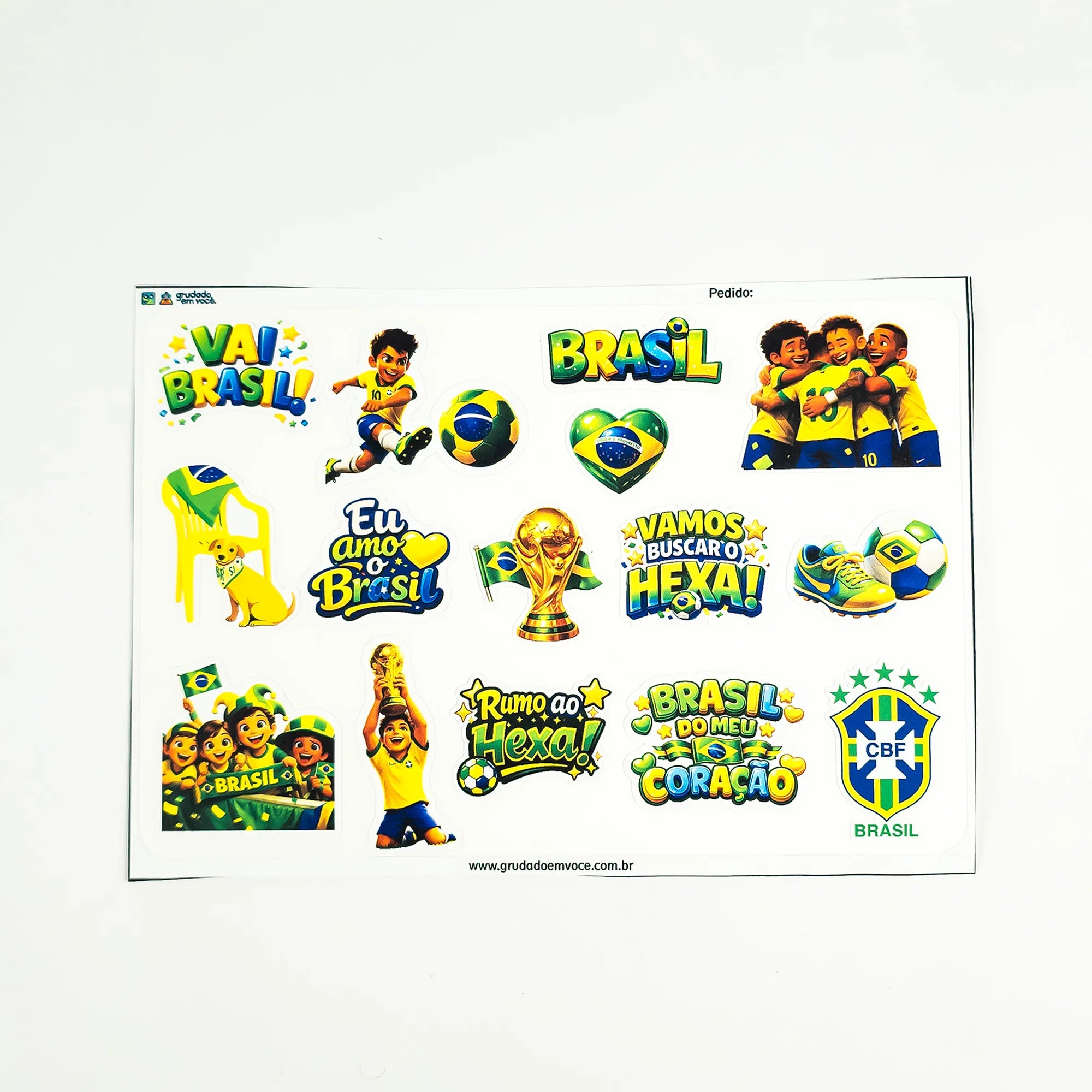 Adesivos Brasil Copa Do Mundo 2026