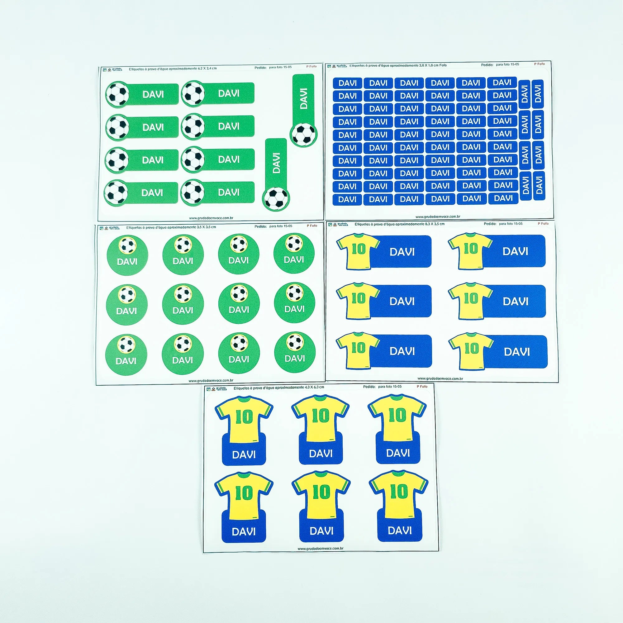Etiquetas Kit Super Fofo Futebol