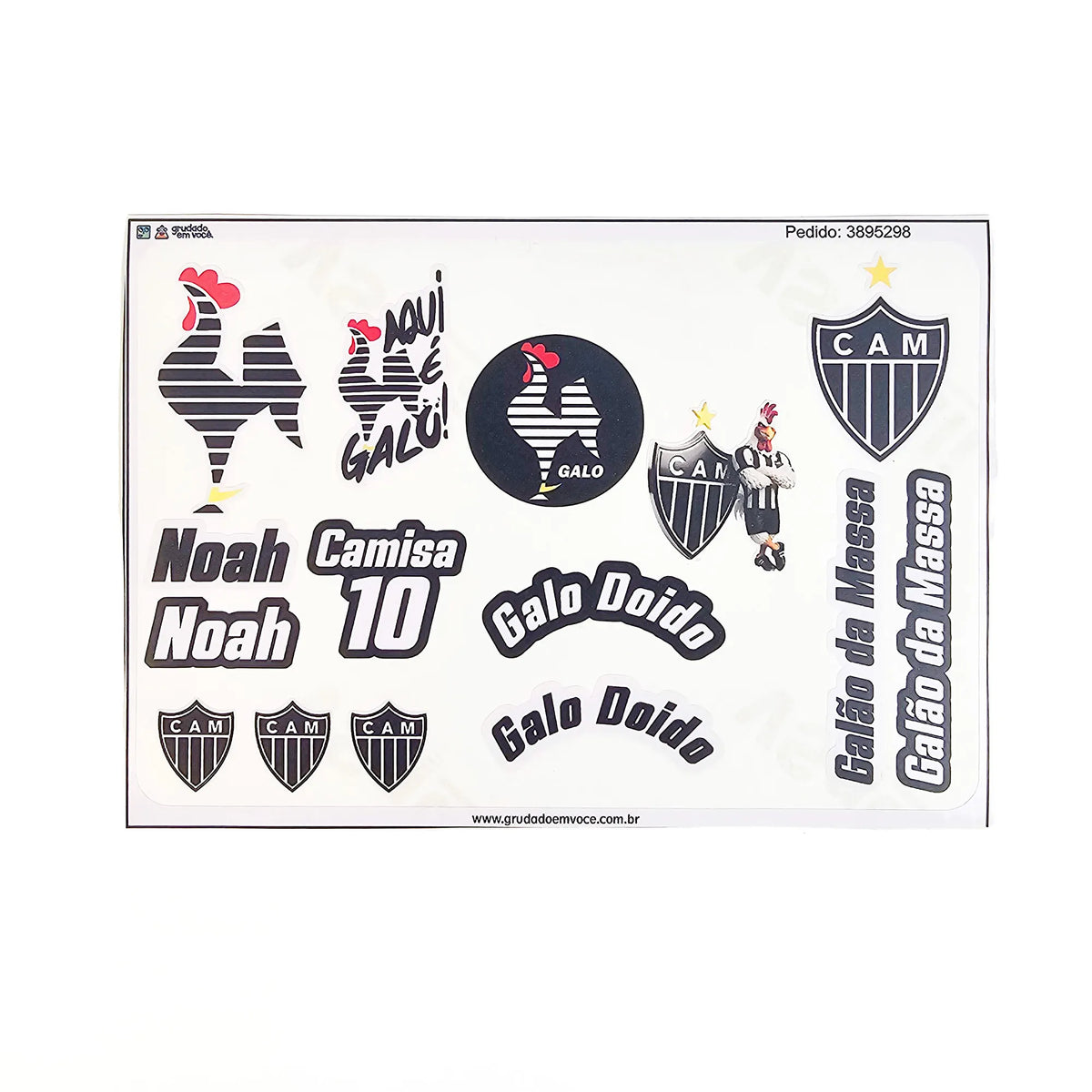 Combo Meu Craque Atlético Mineiro Personalizado