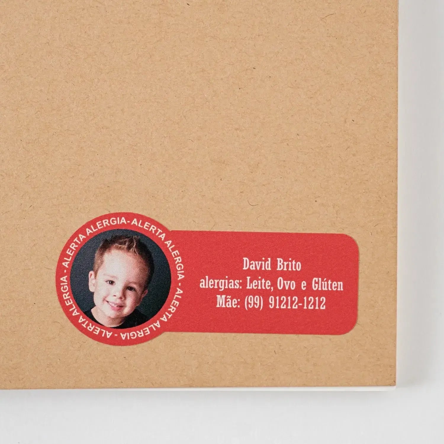 Alerta Alergia M-Grudado em Você-Personalizados