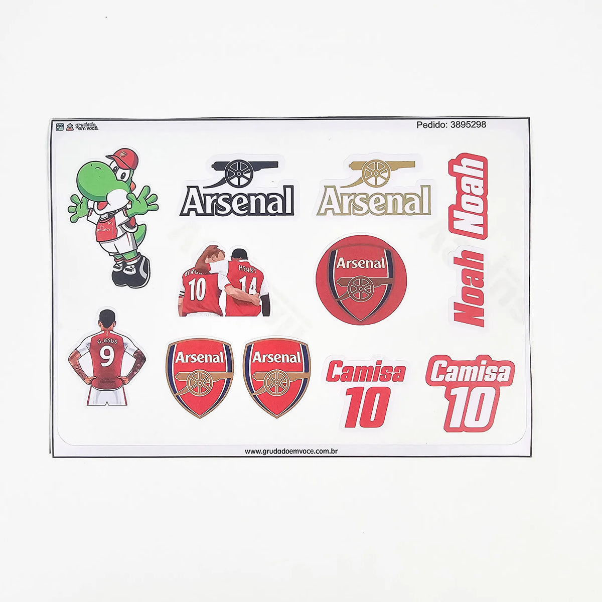 Combo Meu Craque Arsenal Personalizado