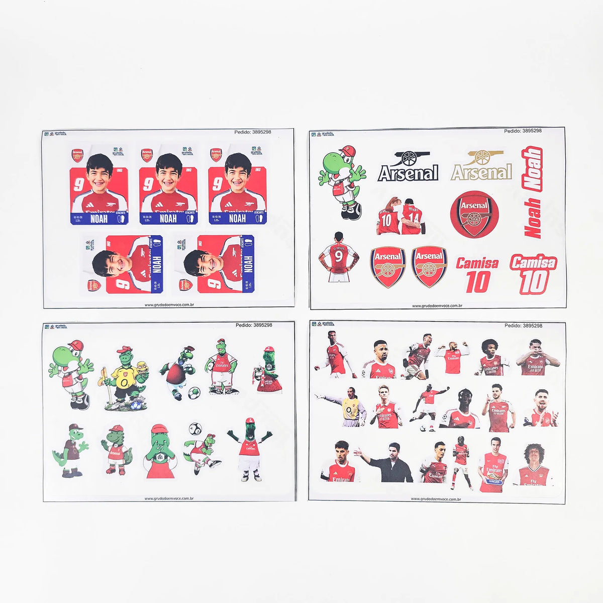 Combo Meu Craque Arsenal Personalizado