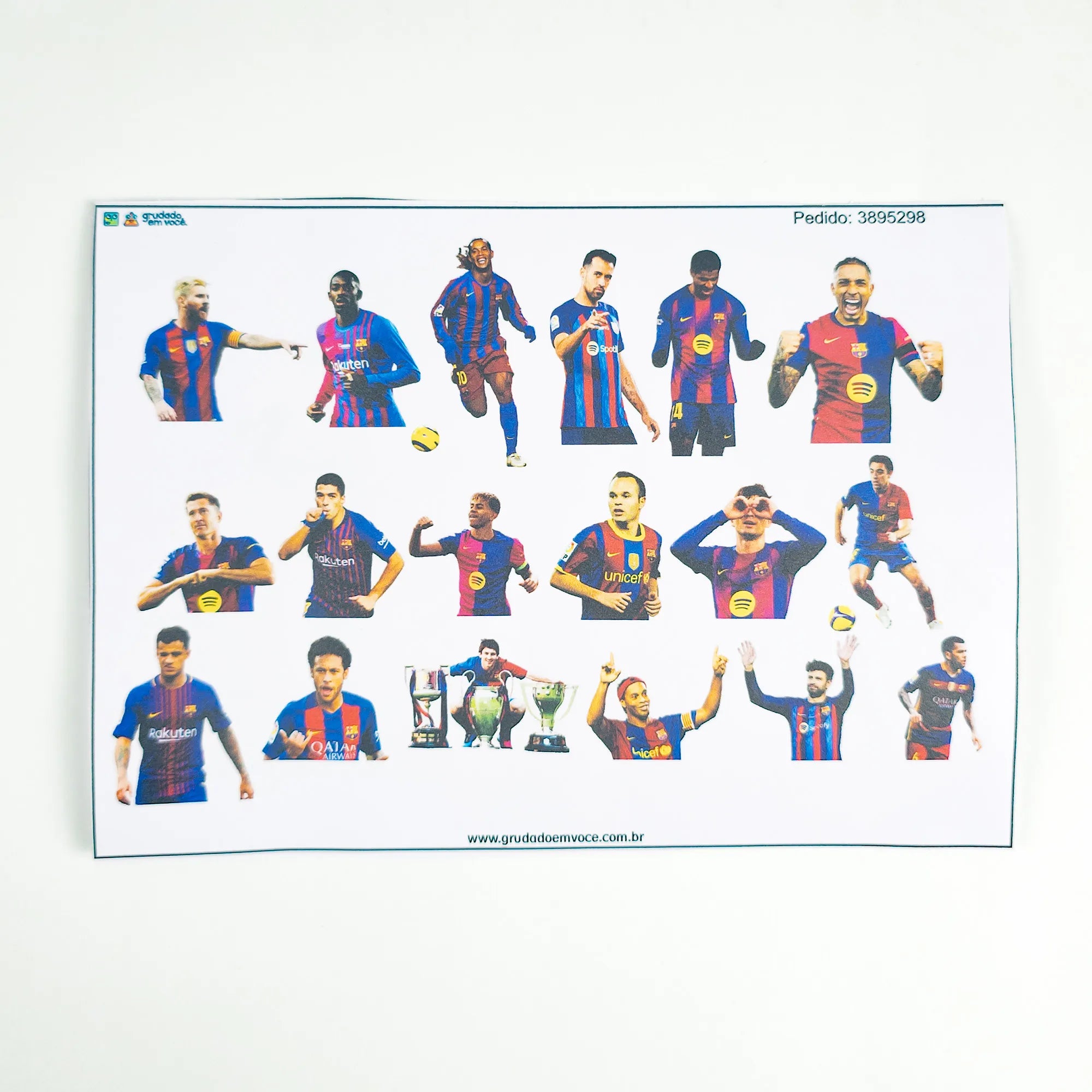 Combo Meu Craque Barcelona Personalizado