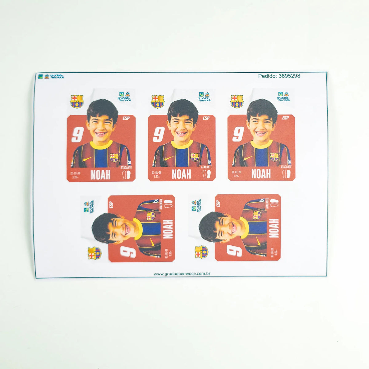 Combo Meu Craque Barcelona Personalizado