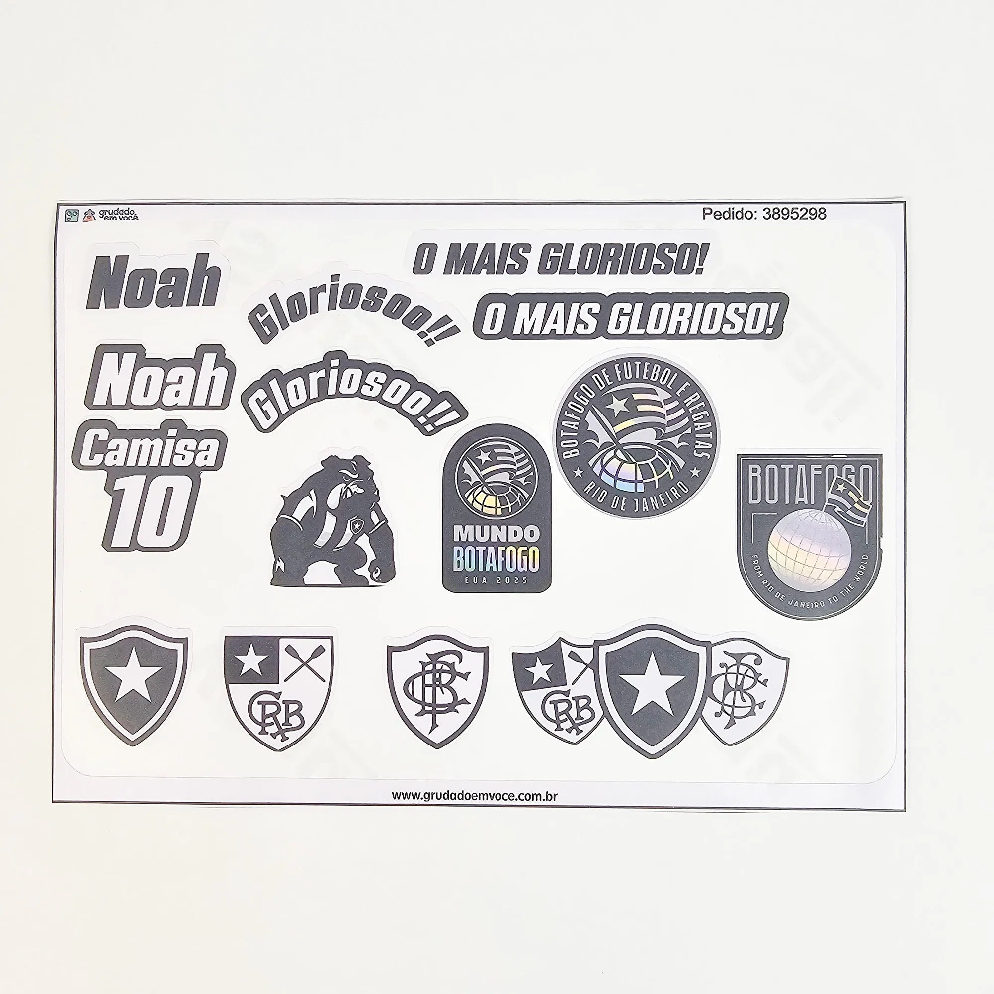 Combo Meu Craque Botafogo Personalizado
