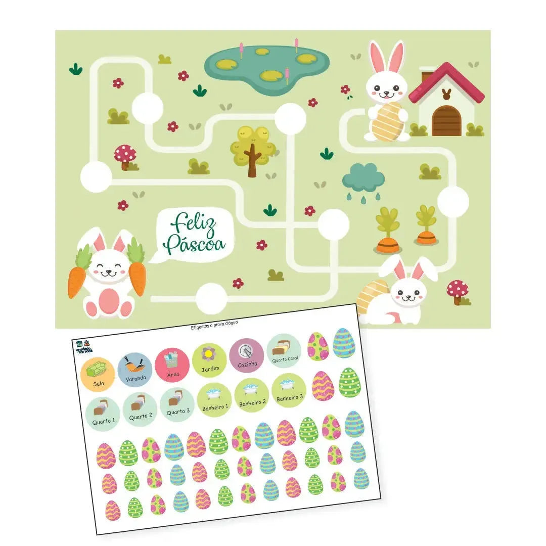Caça aos Ovos de Páscoa-Grudado em Você-Personalizados