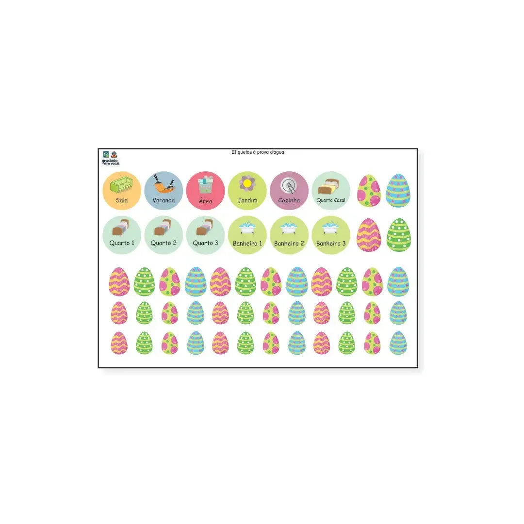 Caça aos Ovos de Páscoa-Grudado em Você-Personalizados