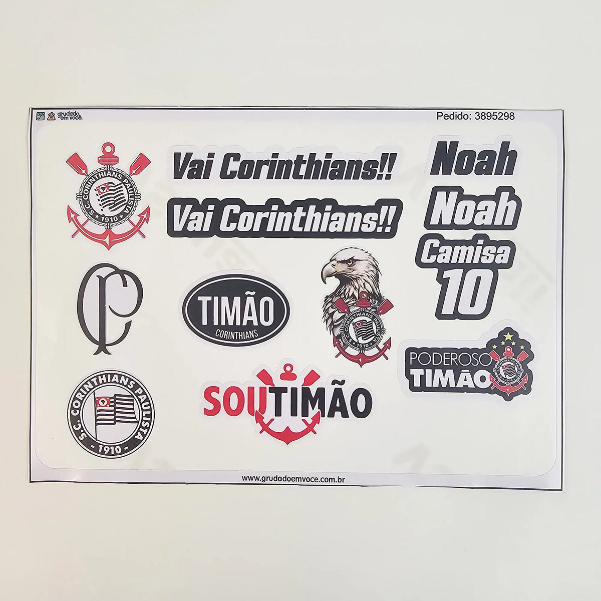 Combo Meu Craque Corinthians Personalizado