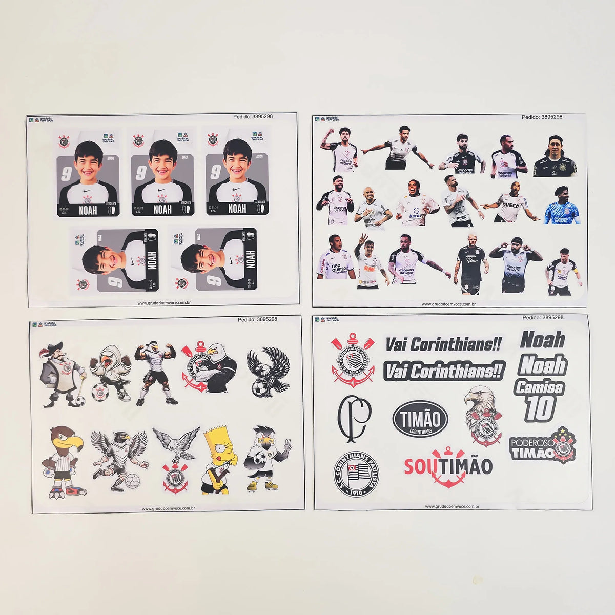 Combo Meu Craque Corinthians Personalizado
