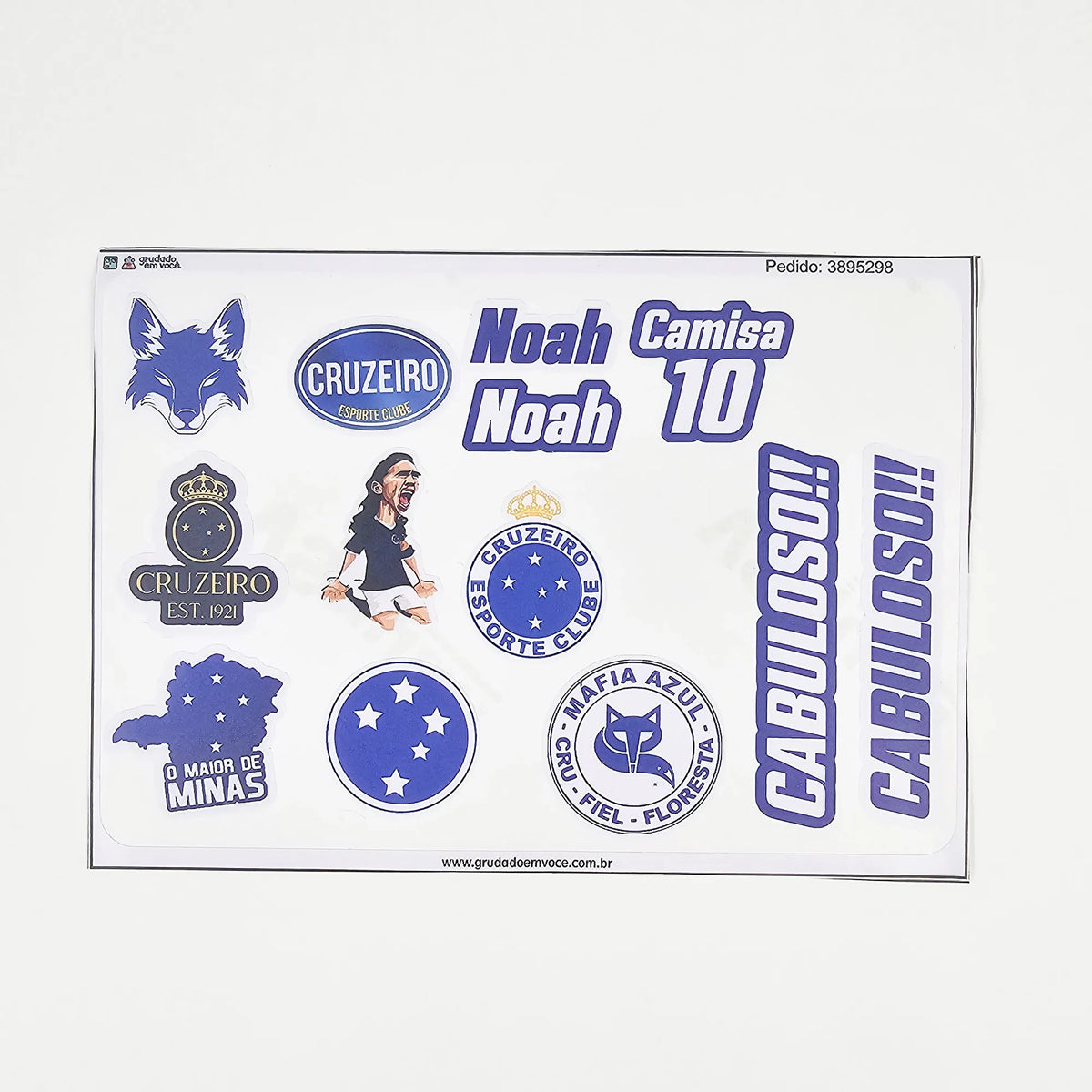 Combo Meu Craque Cruzeiro Personalizado