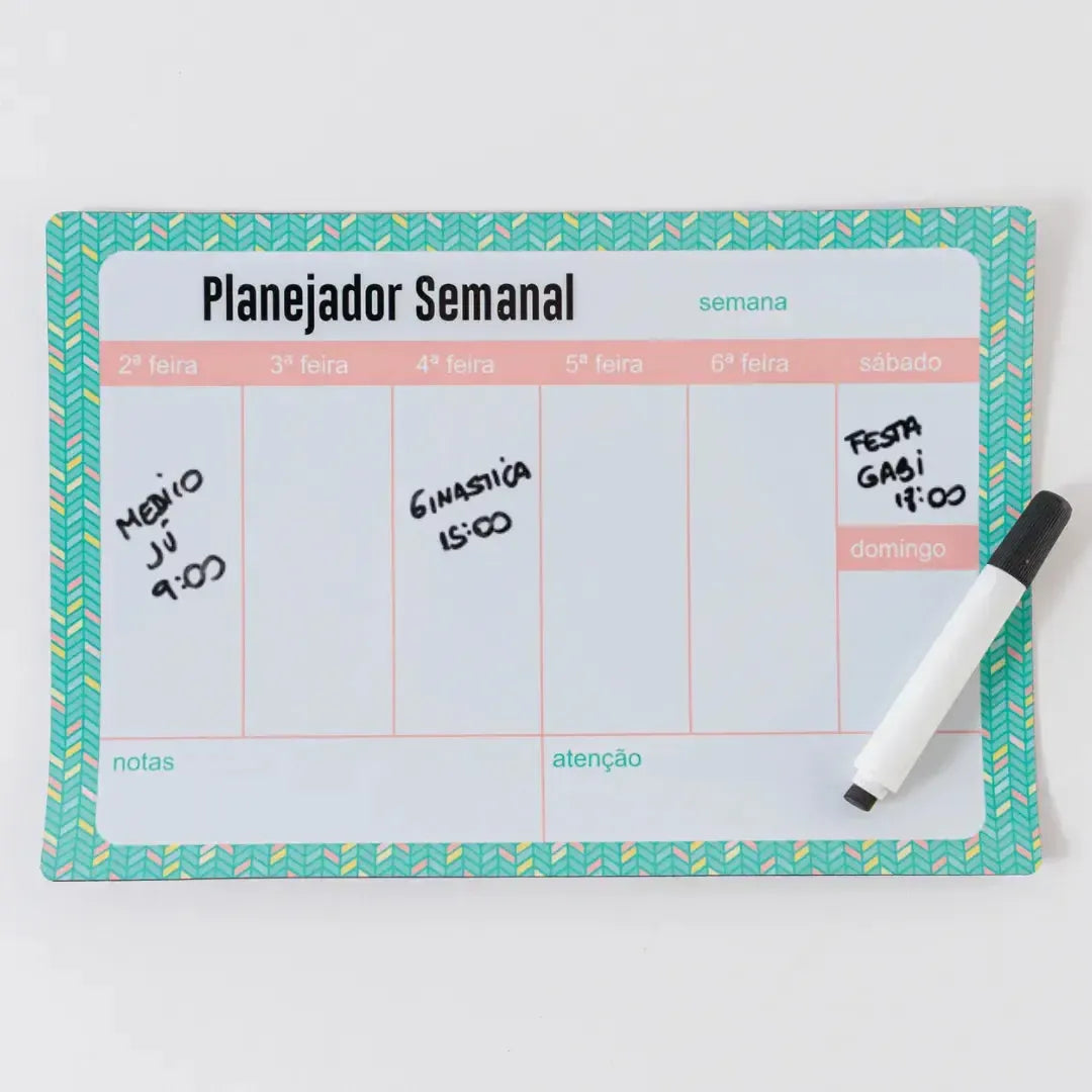 Planejador Semanal Personalizado