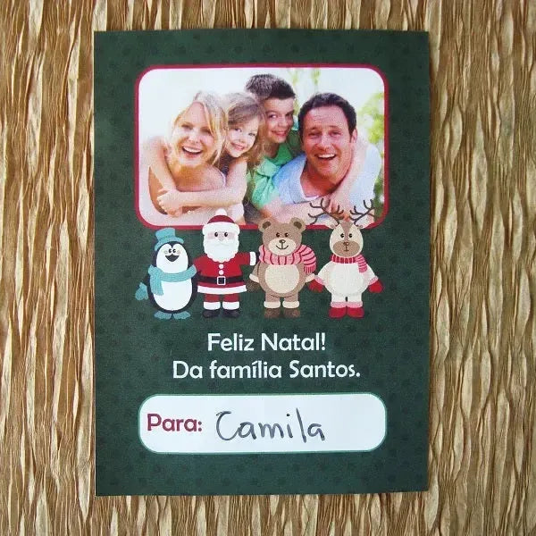 Etiqueta De/Para Foto-Grudado em Você-Personalizados