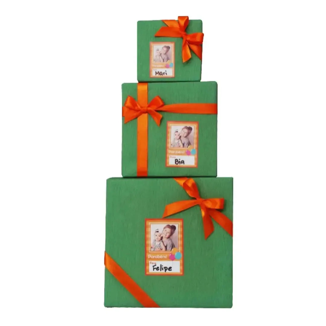 Etiqueta De/Para Foto-Grudado em Você-Personalizados