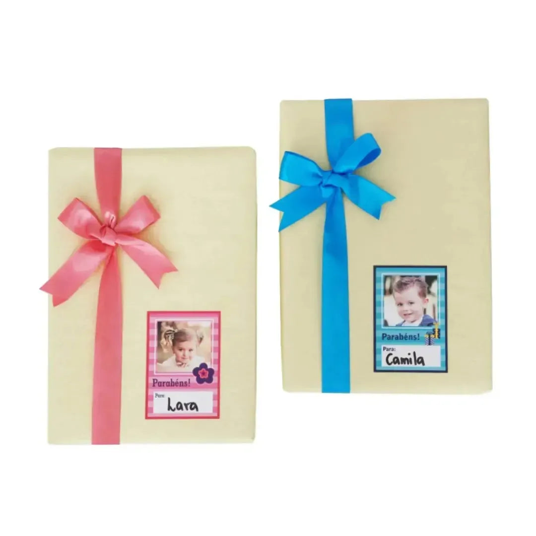 Etiqueta De/Para Foto-Grudado em Você-Personalizados