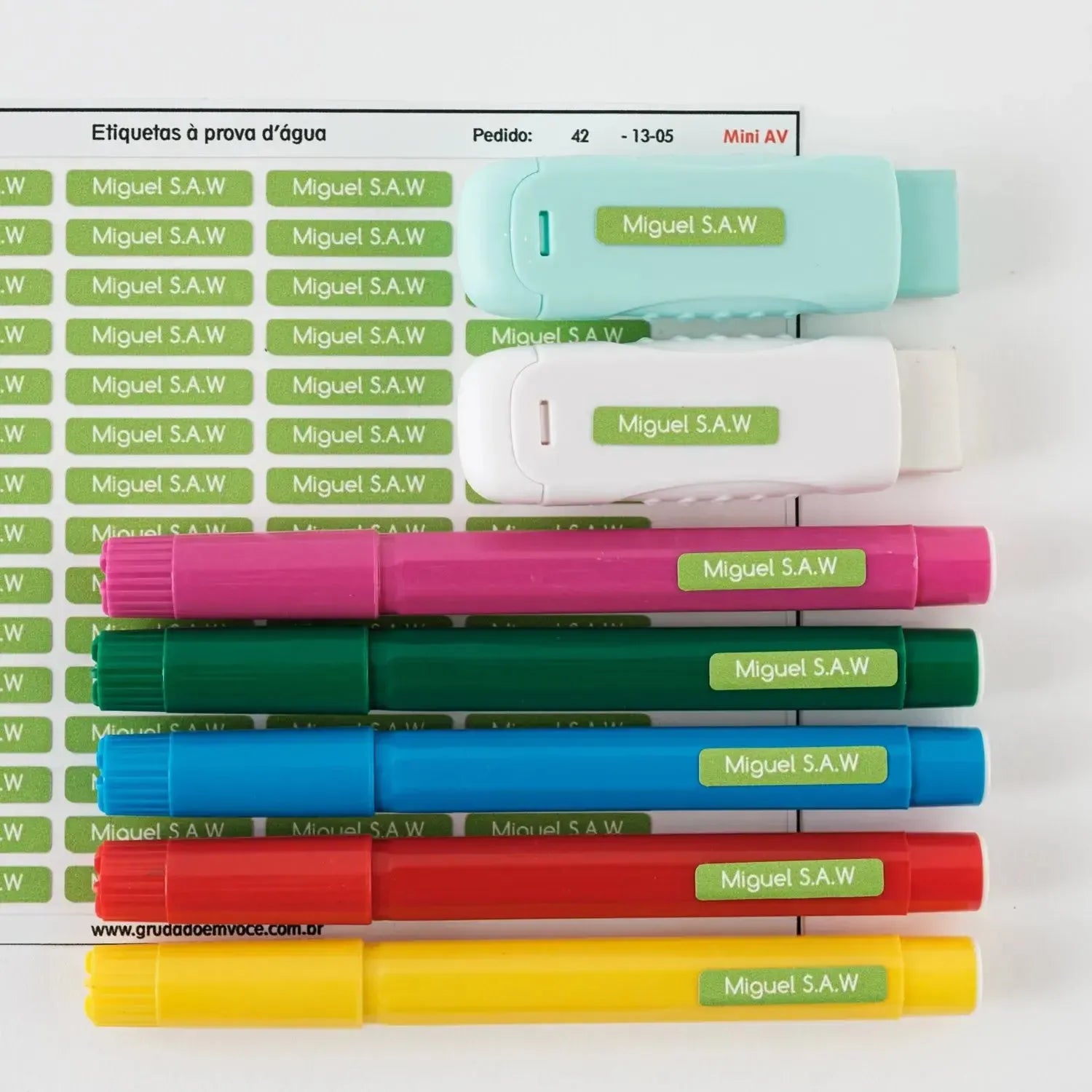 Etiqueta Mini-Grudado em Você-Personalizados