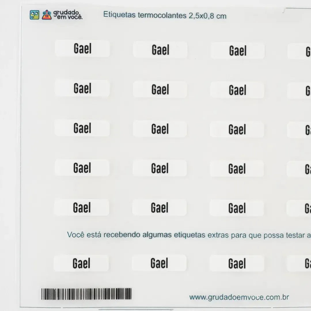 Etiqueta Mini Termocolante-Grudado em Você-Personalizados