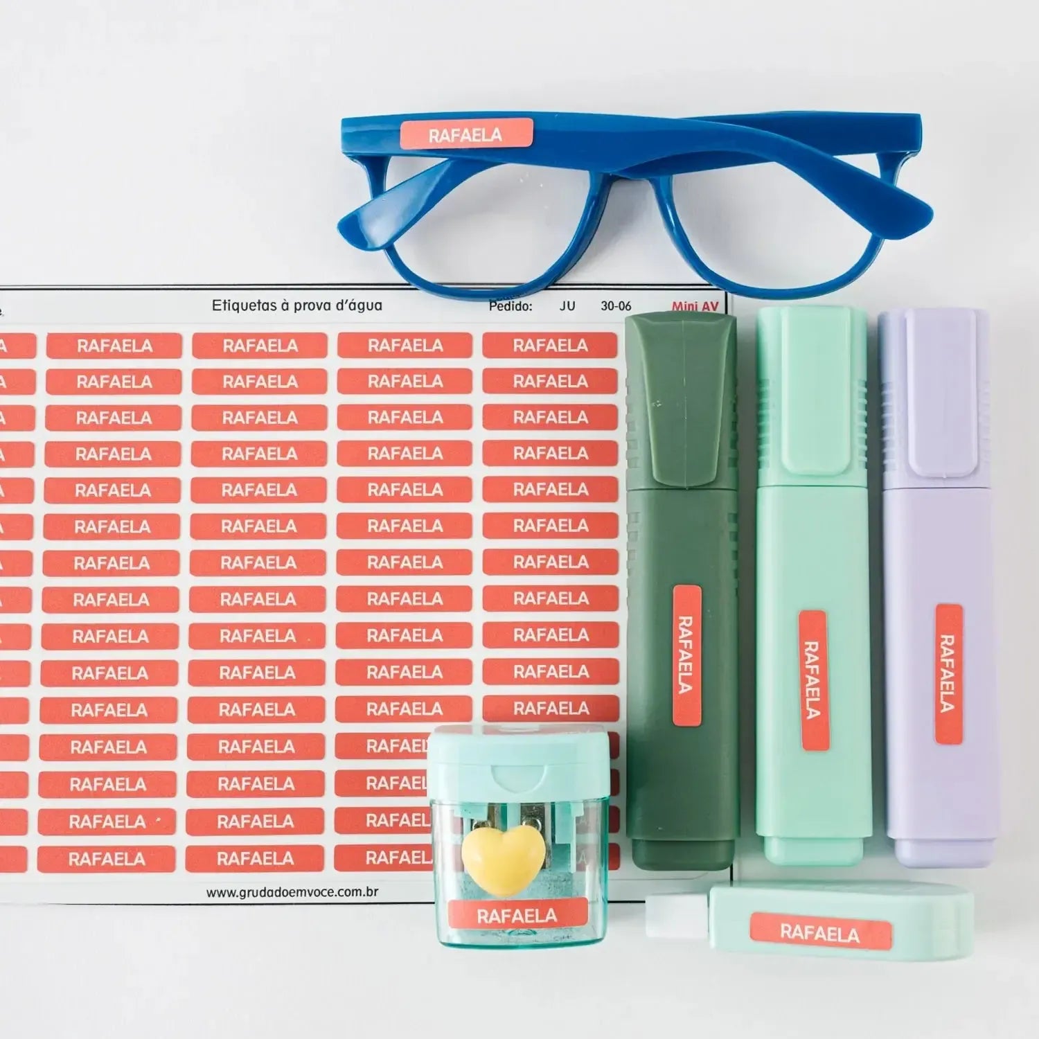 Etiqueta Mini-Grudado em Você-Personalizados