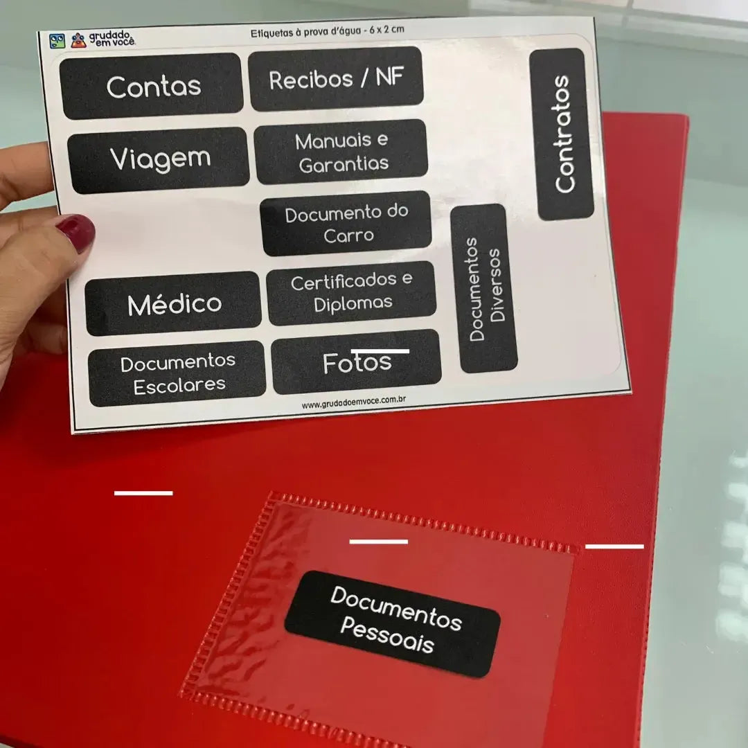 Etiqueta Organização-Grudado em Você-Personalizados