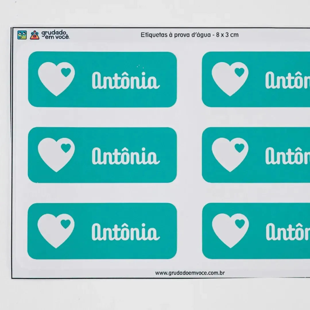 Etiqueta Retangular Grande-Grudado em Você-Personalizados