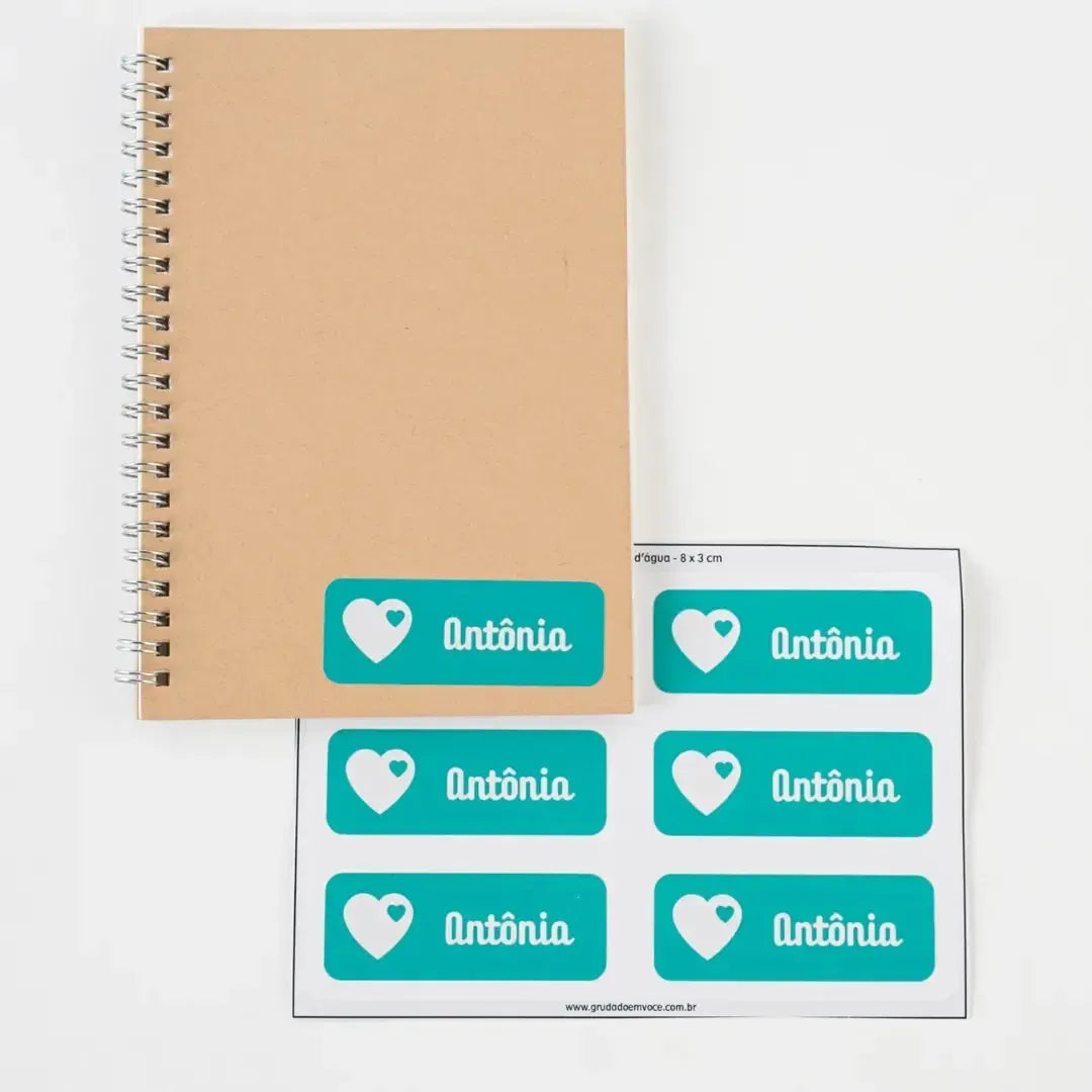Etiqueta Retangular Grande-Grudado em Você-Personalizados