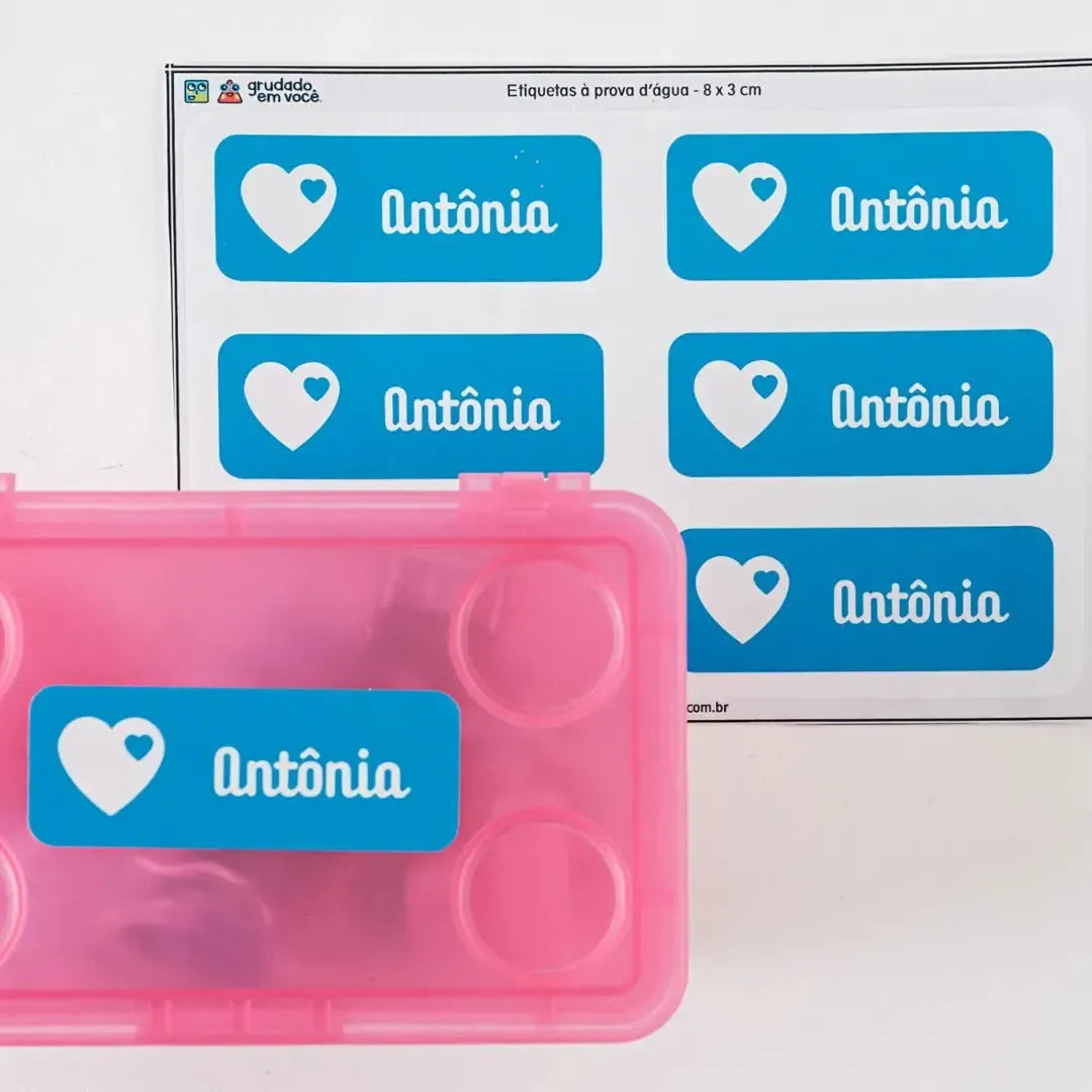 Etiqueta Retangular Grande-Grudado em Você-Personalizados