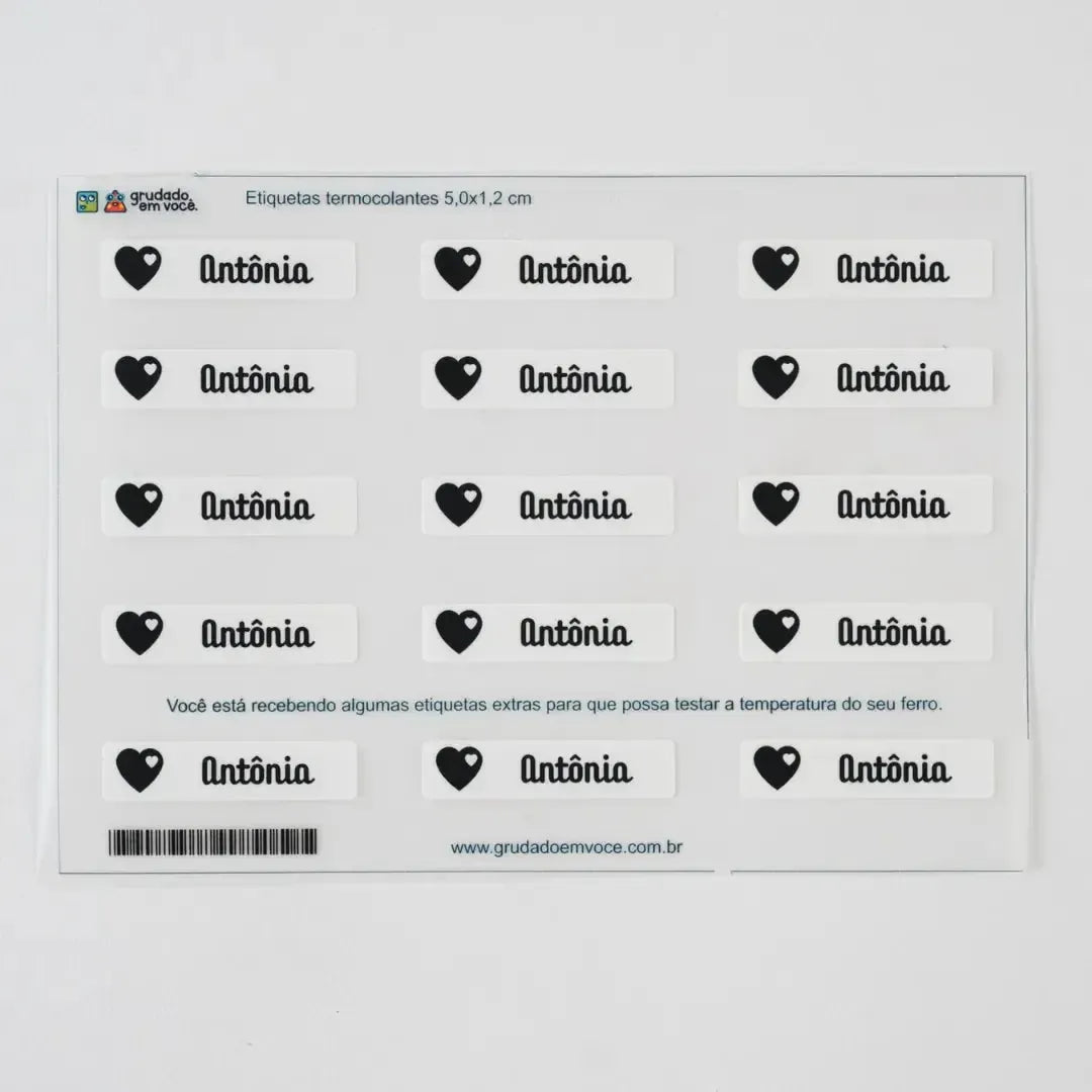 Etiqueta Termocolante-Grudado em Você-Personalizados