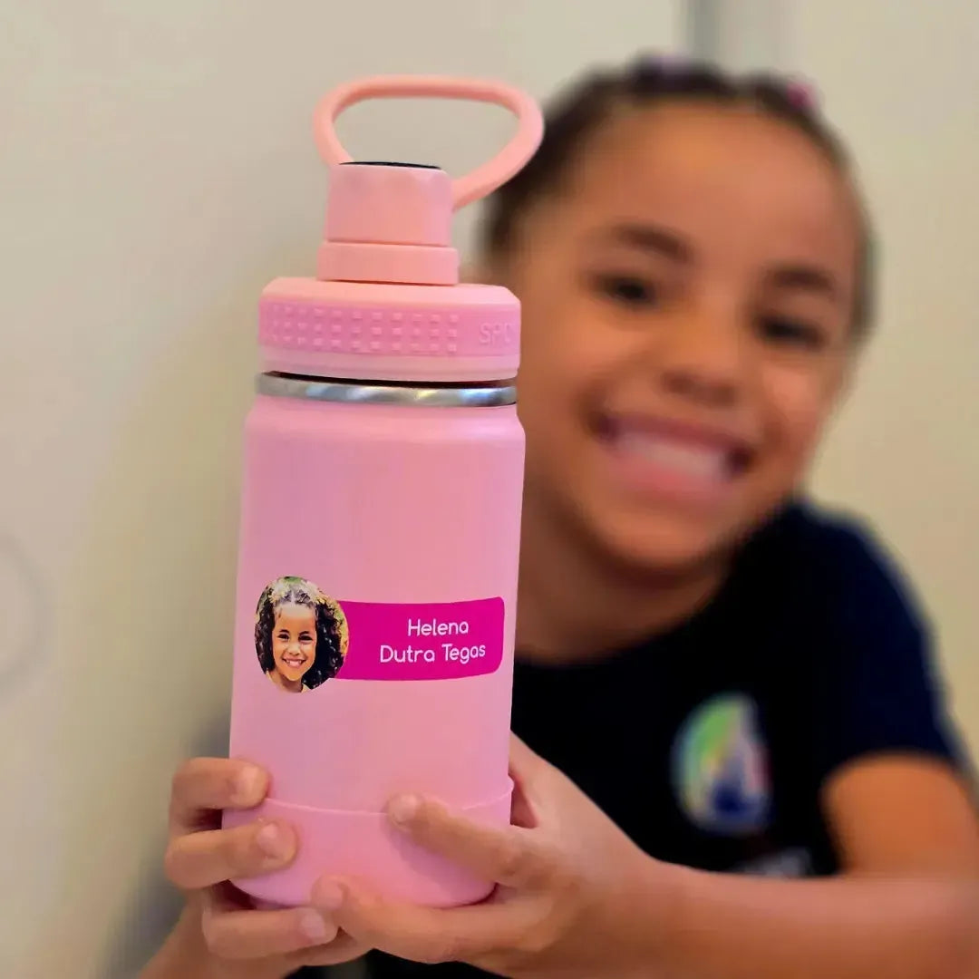 Etiqueta com Foto 8x3-Grudado em Você-Personalizados