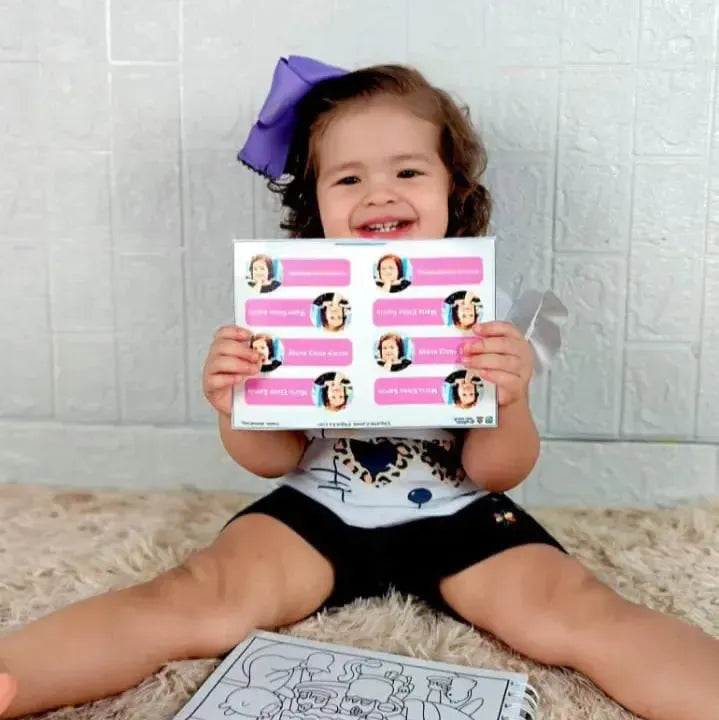 Etiqueta com Foto 8x3-Grudado em Você-Personalizados