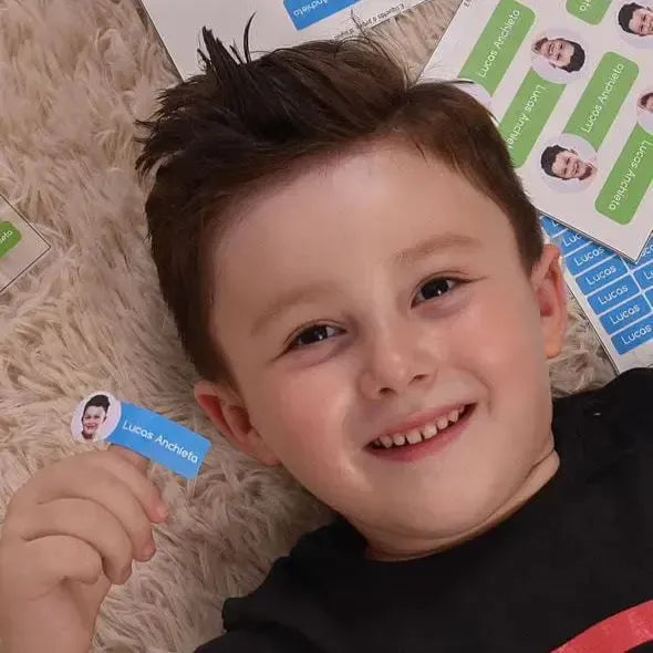 Etiqueta de Foto 6x2-Grudado em Você-Personalizados