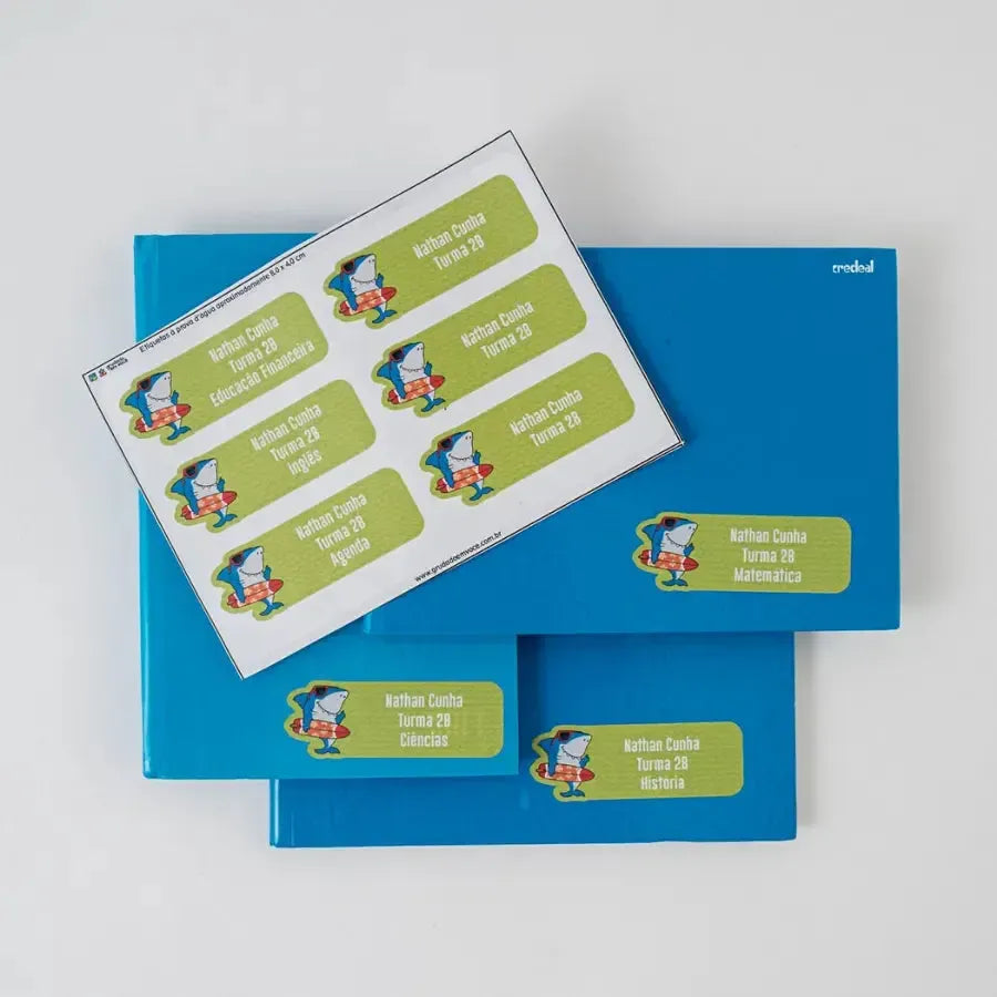 Etiqueta para Caderno-Grudado em Você-Personalizados