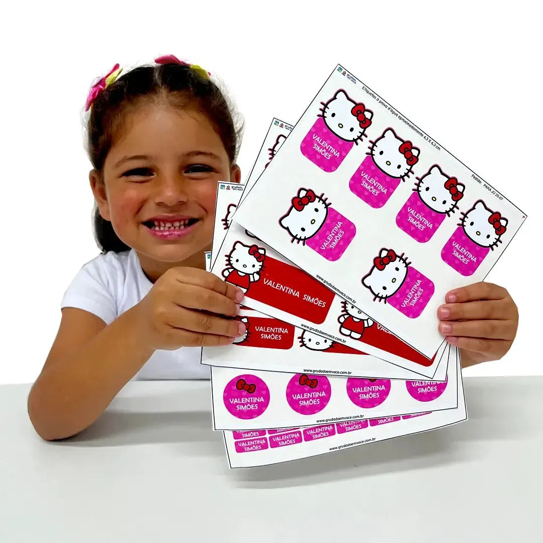 Etiquetas Kit Super Fofo-Grudado em Você-Personalizados