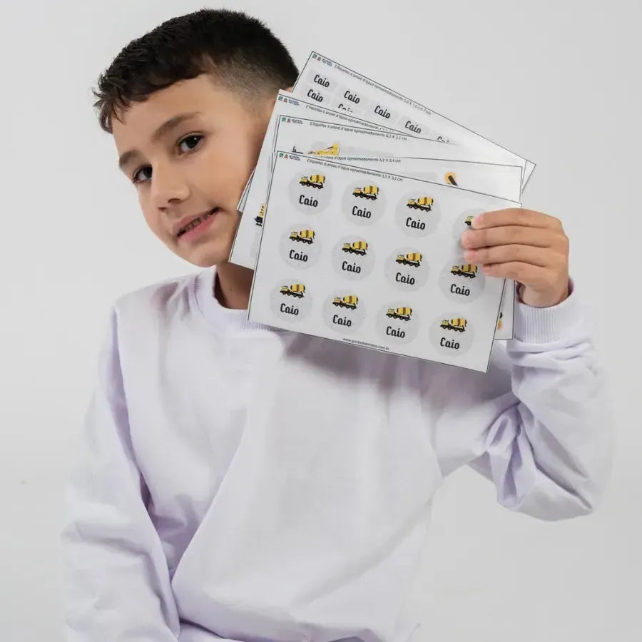 Etiquetas Kit Super Fofo-Grudado em Você-Personalizados