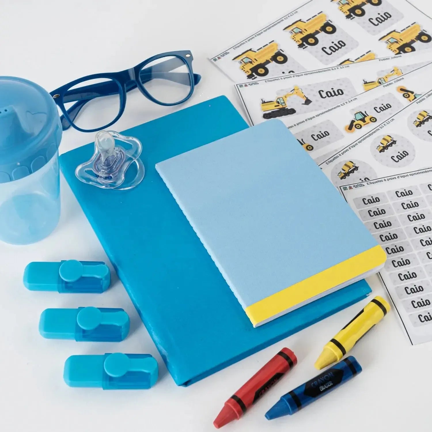 Etiquetas Kit Super Fofo-Grudado em Você-Personalizados