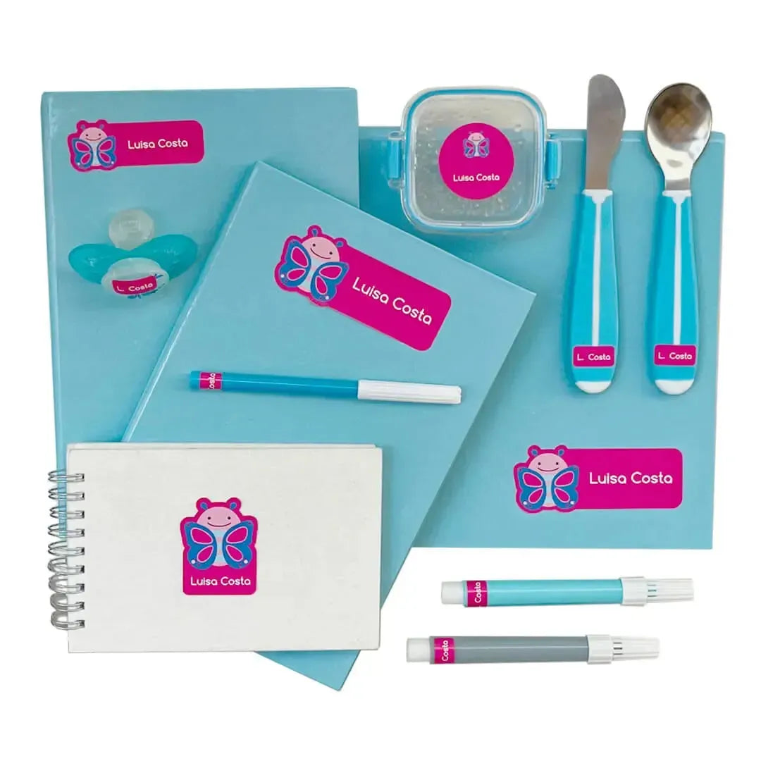 Etiquetas Kit Super Fofo-Grudado em Você-Personalizados