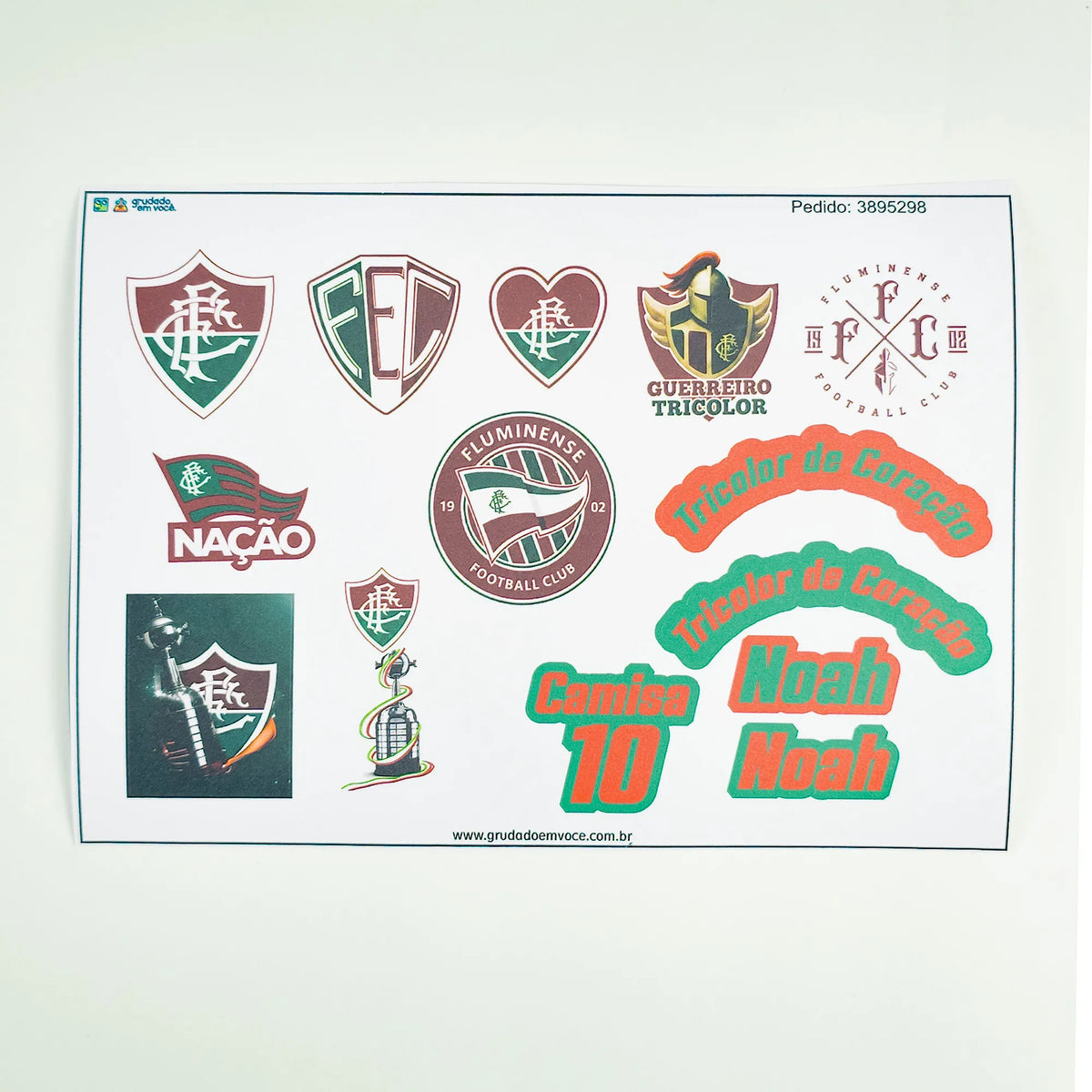 Combo Meu Craque Fluminense Personalizado