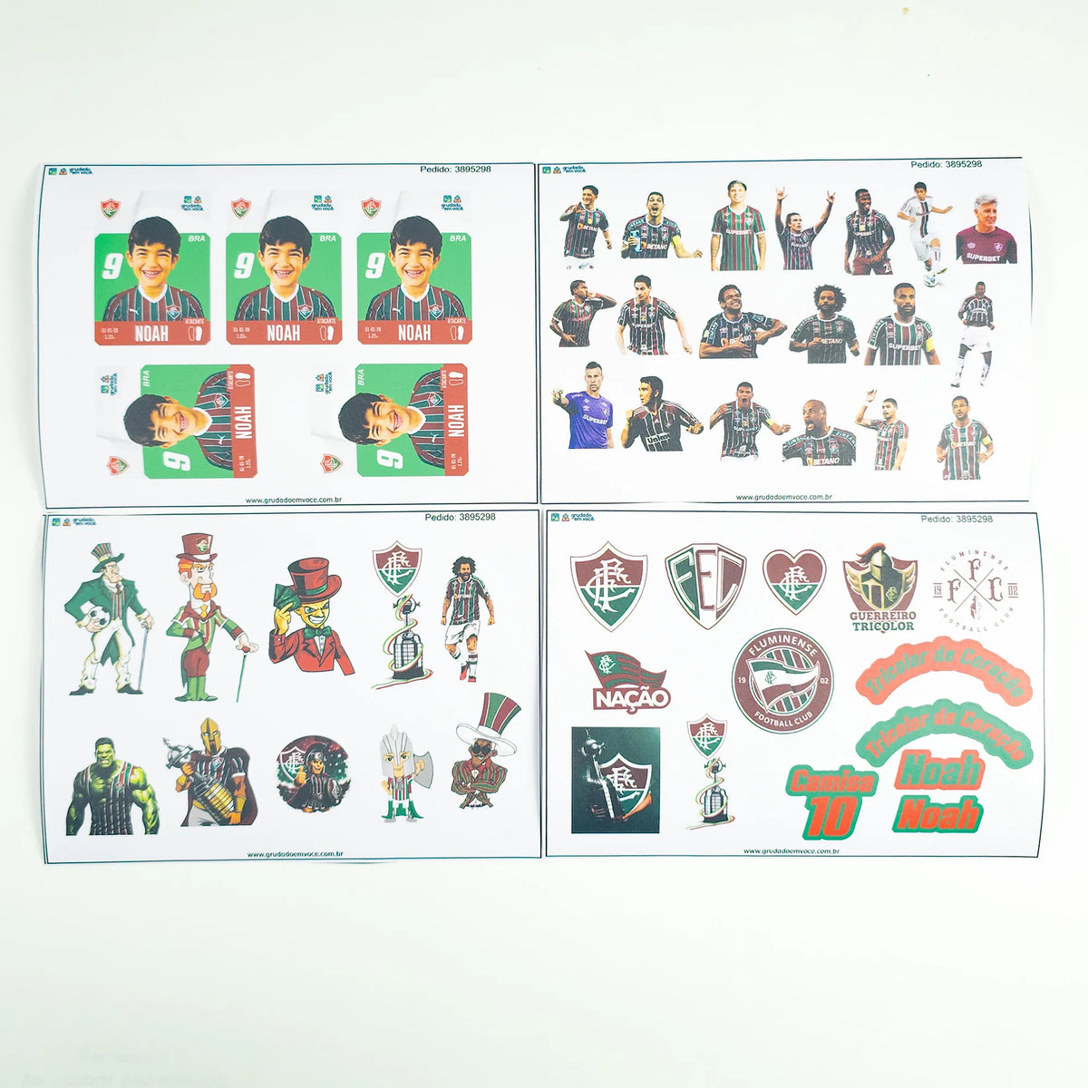 Combo Meu Craque Fluminense Personalizado