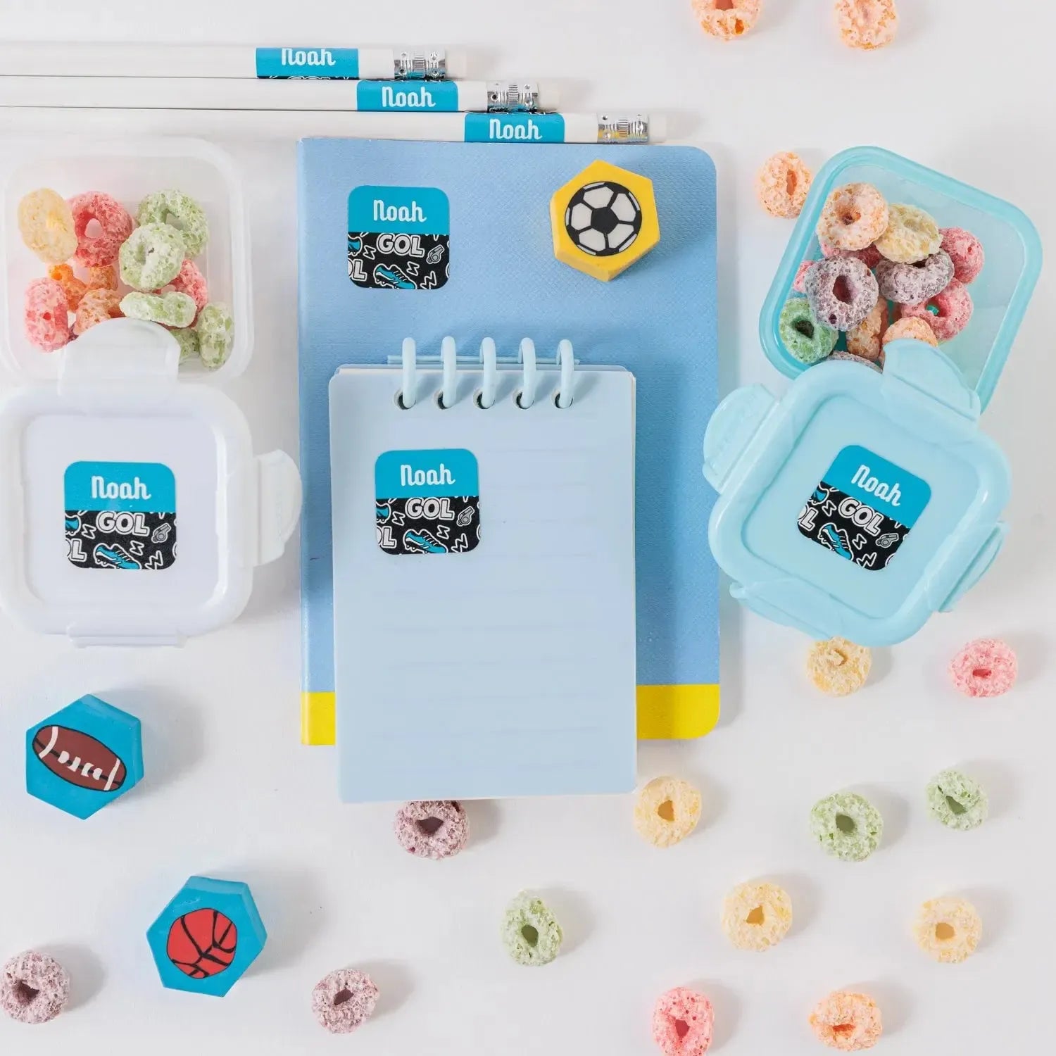 Etiqueta Quadrada Colorida