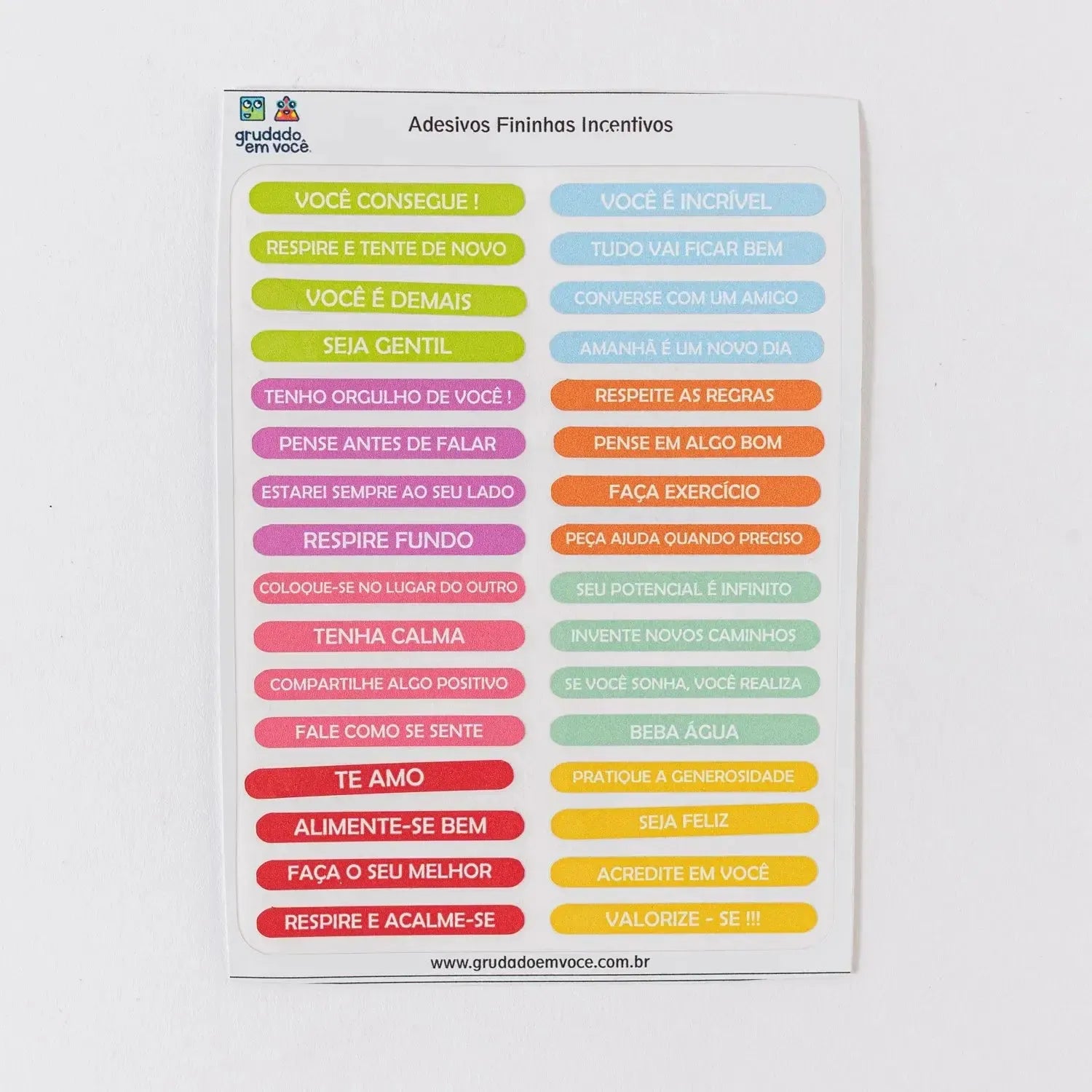 Etiquetas Motivacionais