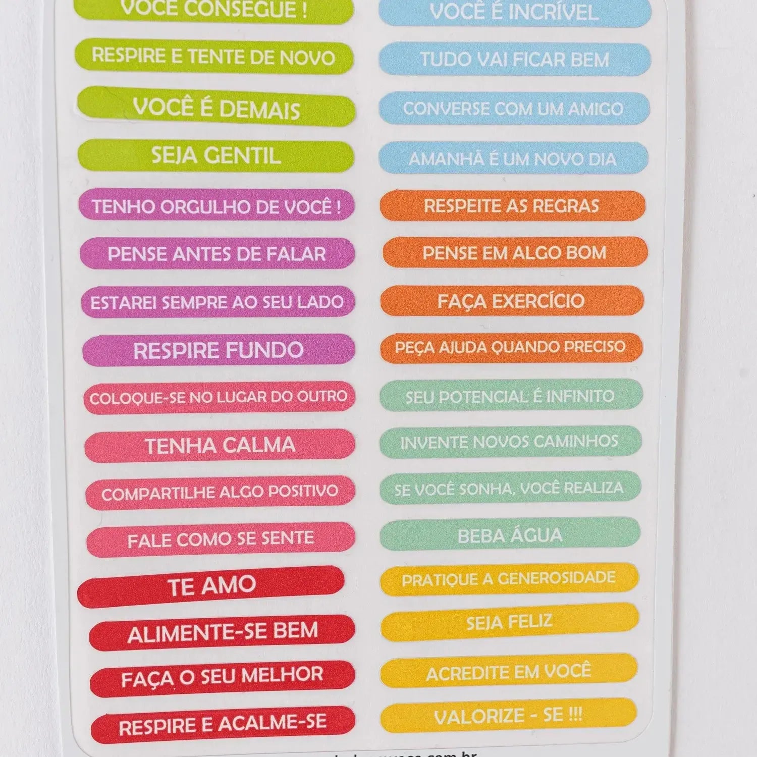 Etiquetas Motivacionais