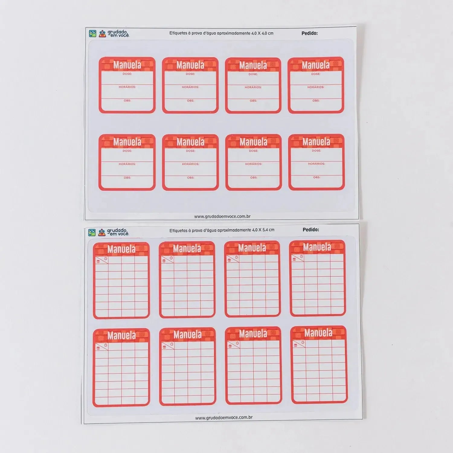 Etiquetas Kit Remédios