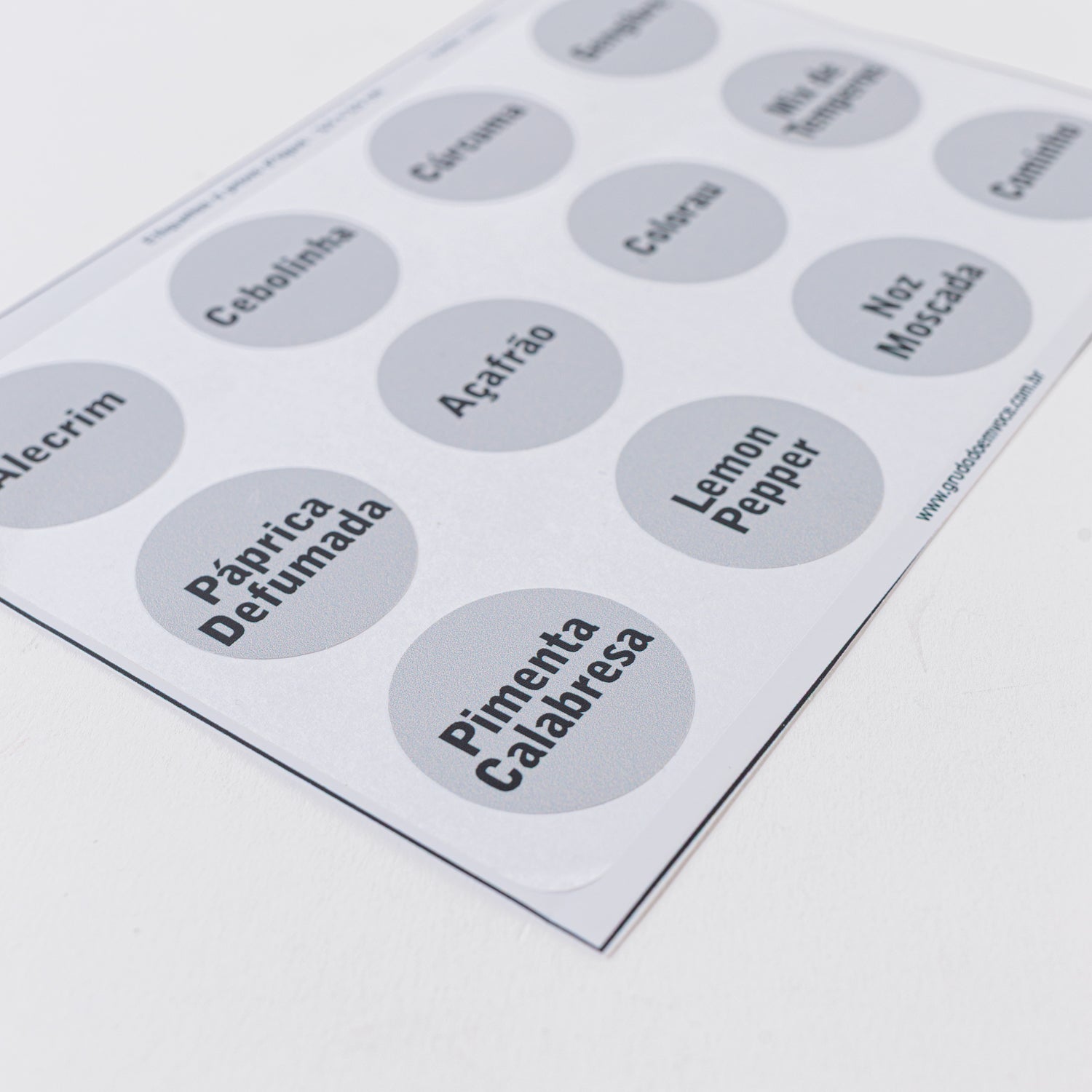 Etiqueta de Organização Personalizada Redonda
