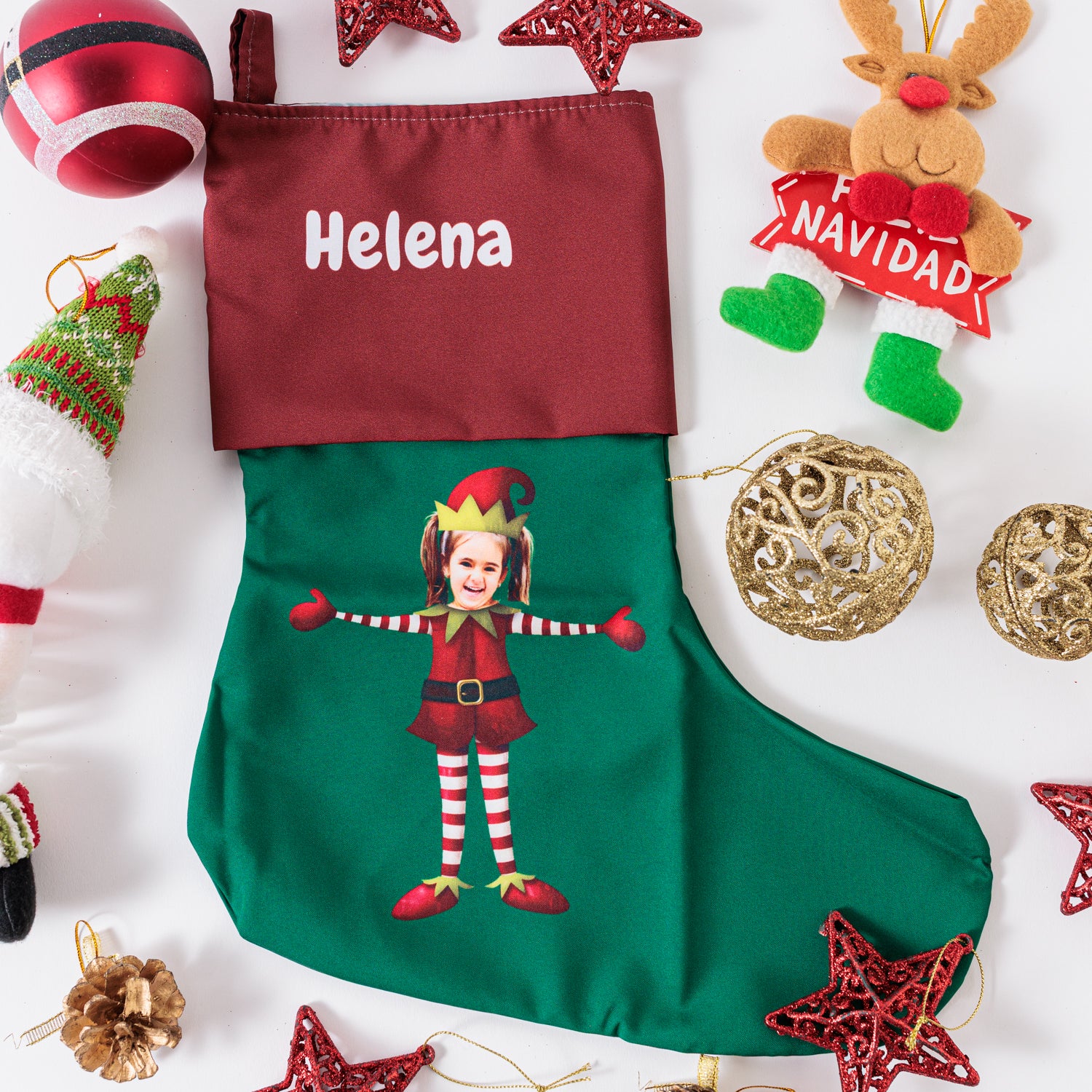 Meia de Natal com Foto