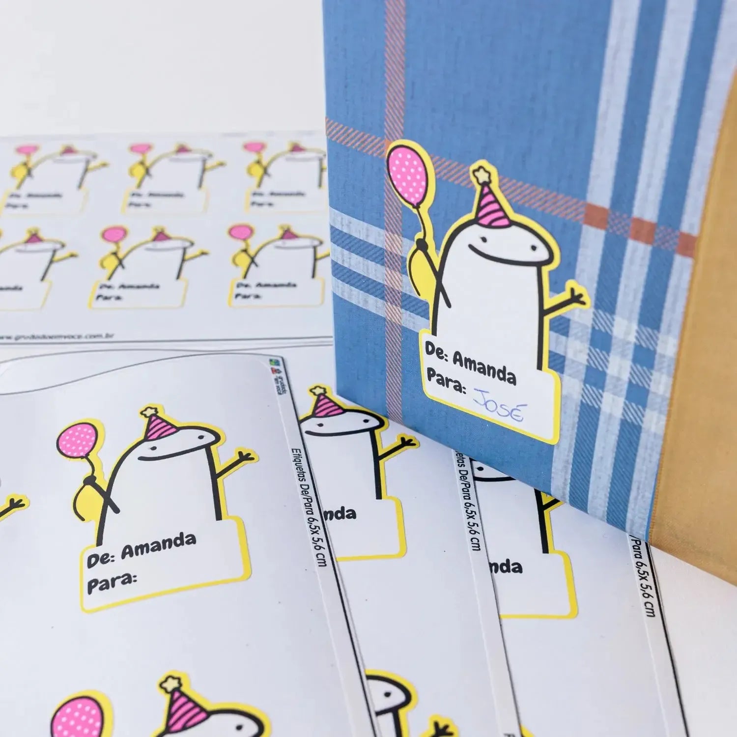 Etiqueta De / Para Coloridas