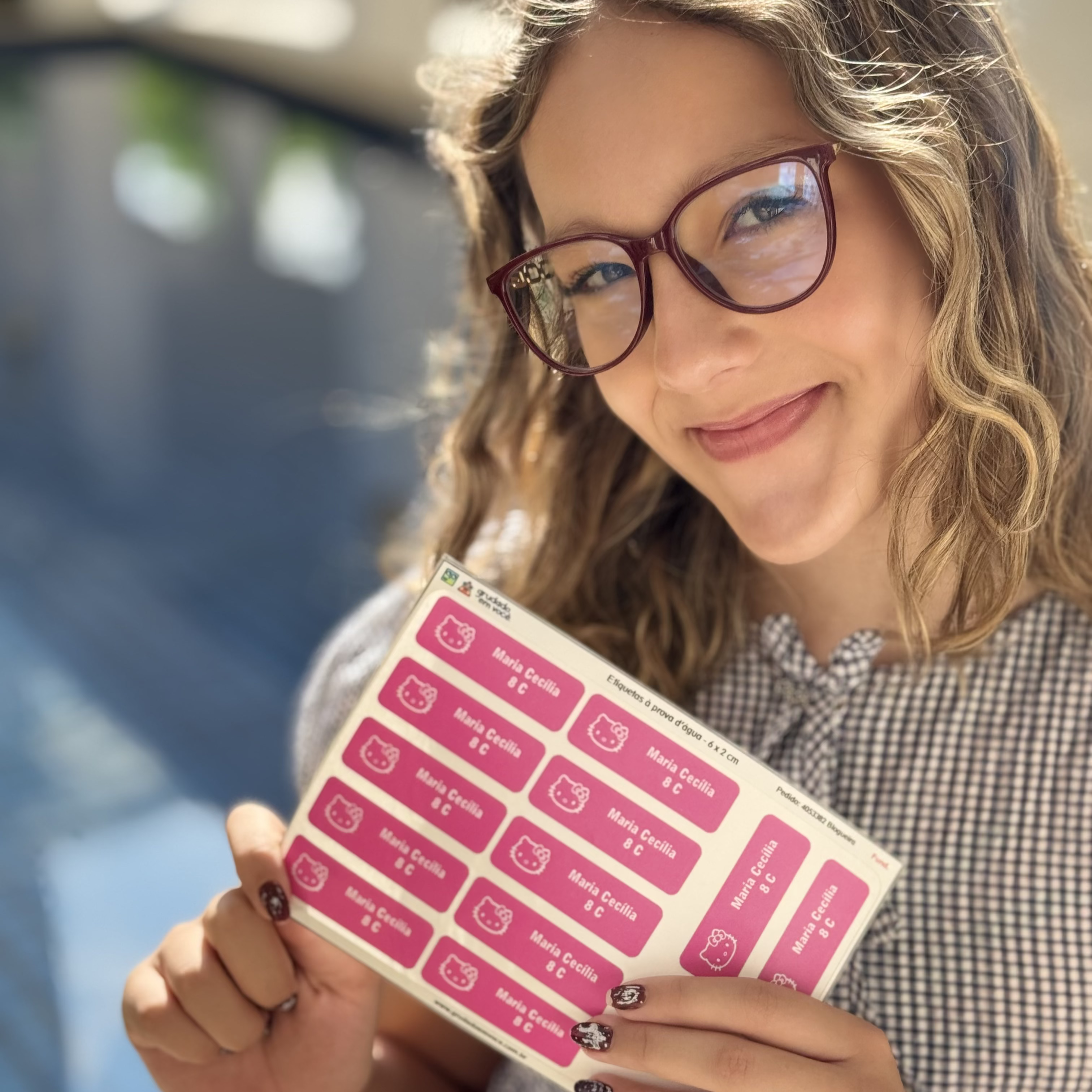 Etiqueta Retangular Média