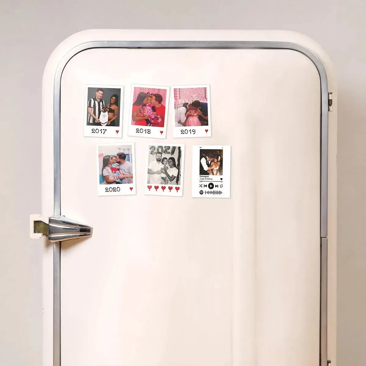 Imã Polaroid-Grudado em Você-Personalizados