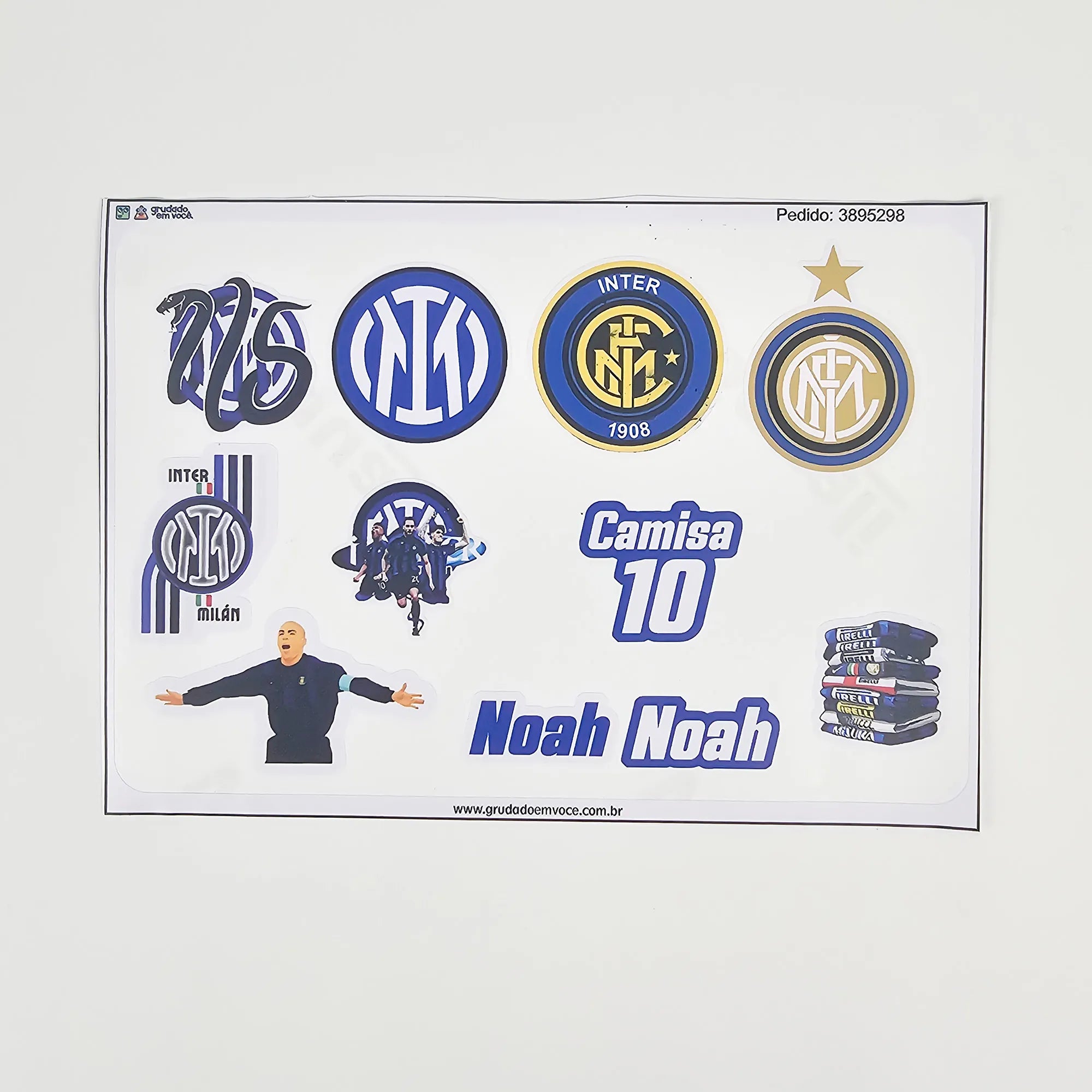 Combo Meu Craque Inter de Milão Personalizado