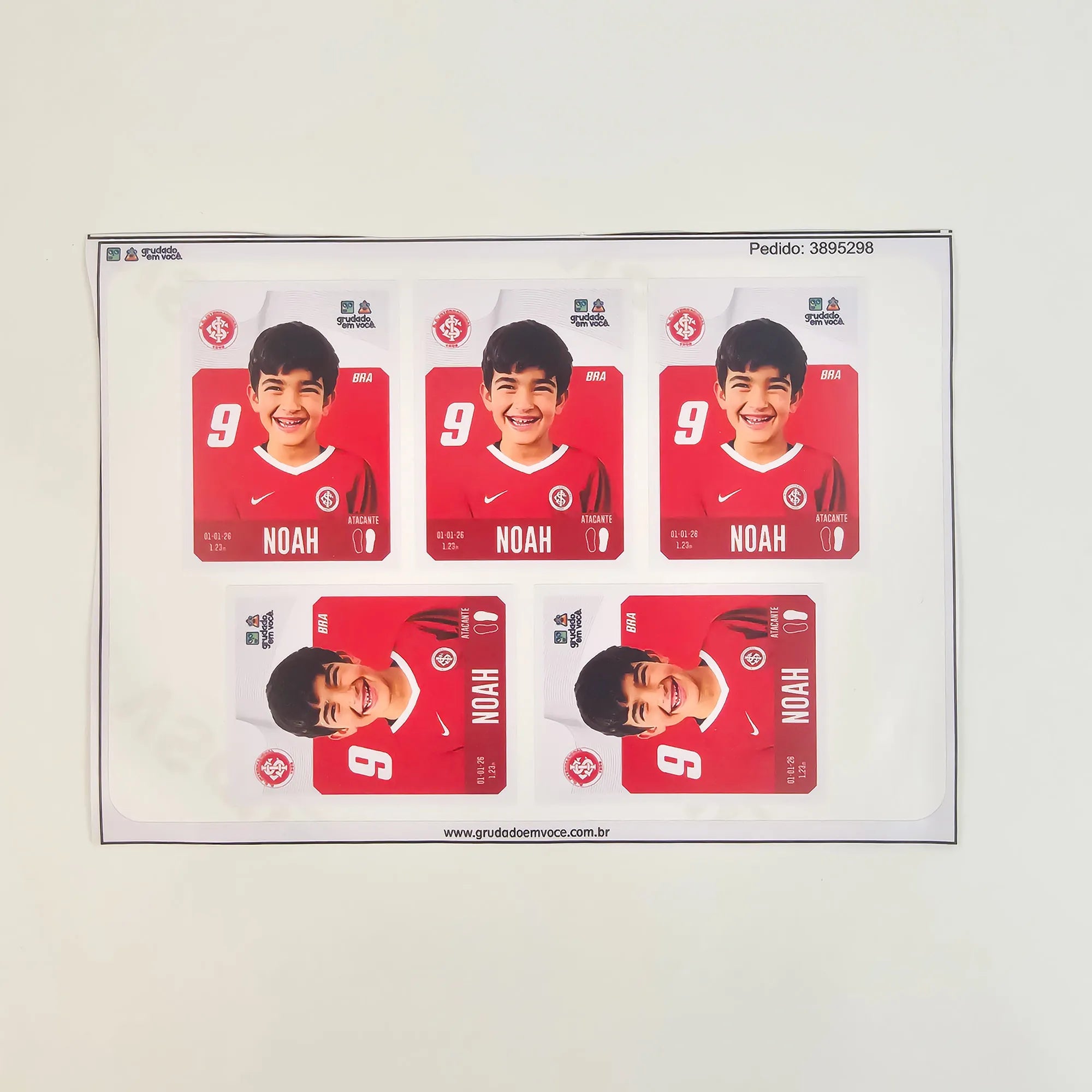 Combo Meu Craque Internacional Personalizado