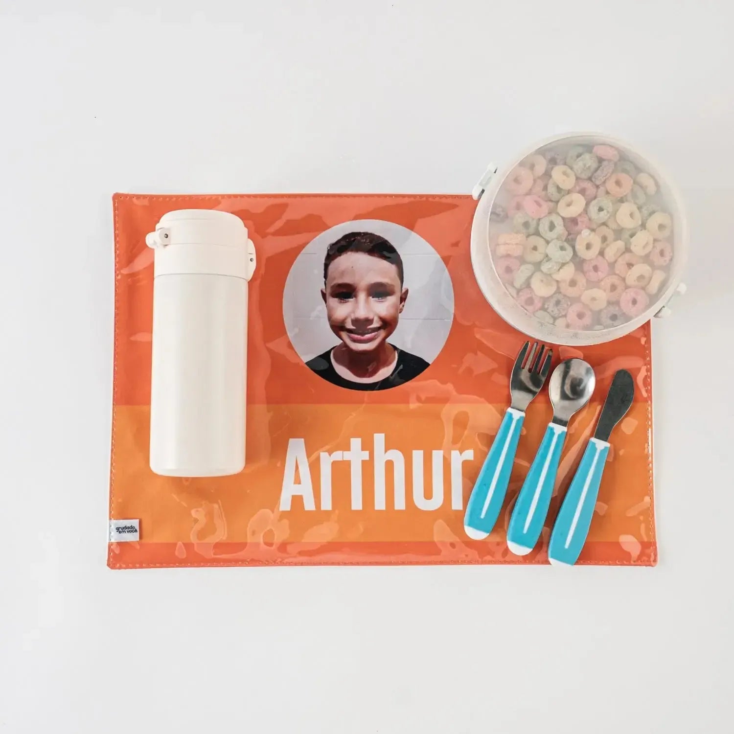 Jogo Americano Dobrável com Foto-Grudado em Você-Personalizados